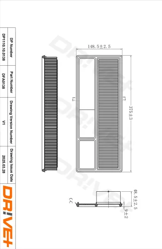 Luftfilter Dr!ve+ DP1110.10.0138 Bild Luftfilter Dr!ve+ DP1110.10.0138