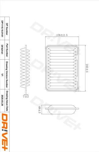 Luftfilter Dr!ve+ DP1110.10.0141 Bild Luftfilter Dr!ve+ DP1110.10.0141