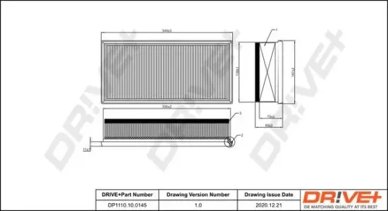 Luftfilter Dr!ve+ DP1110.10.0145 Bild Luftfilter Dr!ve+ DP1110.10.0145