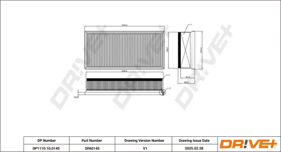 Luftfilter Dr!ve+ DP1110.10.0145 Bild Luftfilter Dr!ve+ DP1110.10.0145