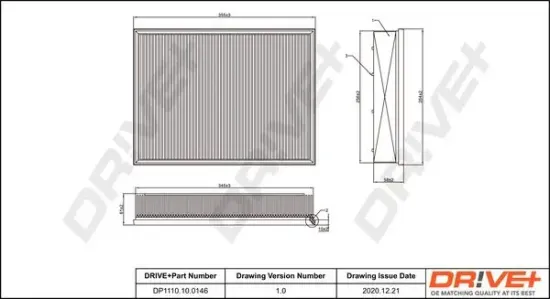 Luftfilter Dr!ve+ DP1110.10.0146 Bild Luftfilter Dr!ve+ DP1110.10.0146