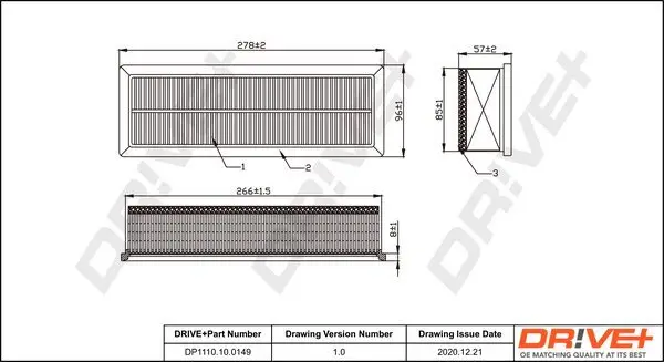 Luftfilter DR!VE+ DP1110.10.0149