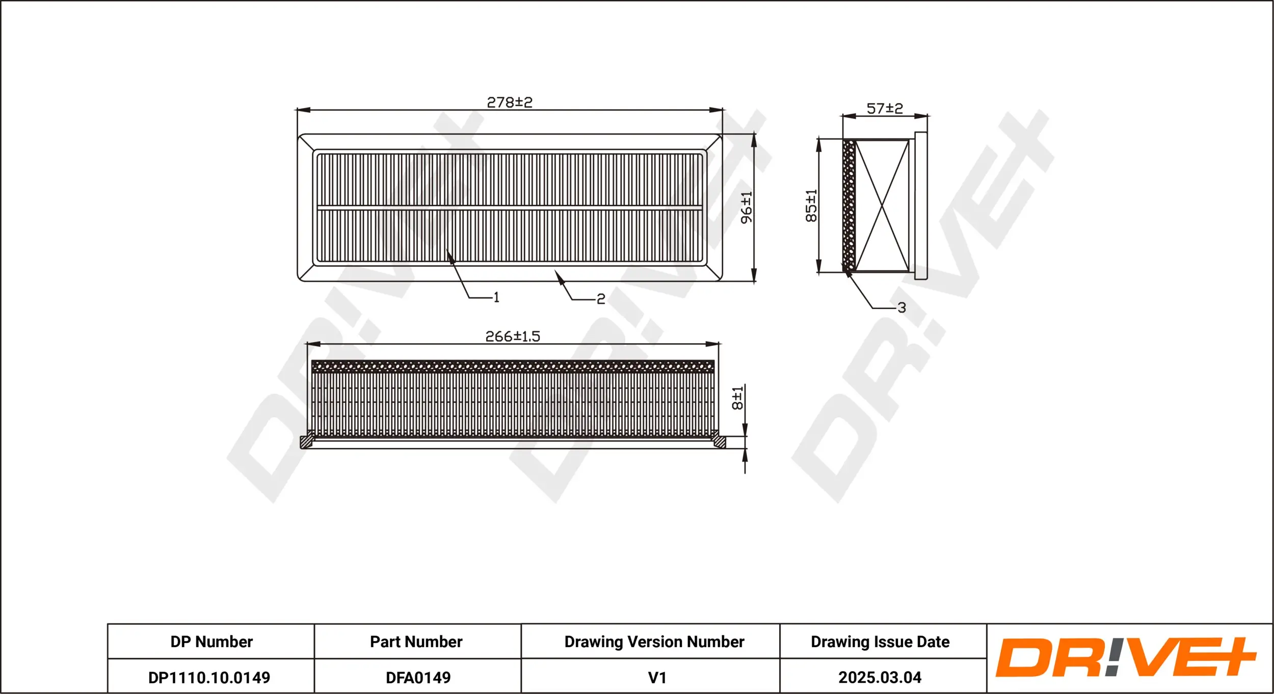 Luftfilter Dr!ve+ DP1110.10.0149