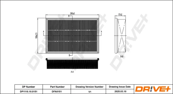 Luftfilter Dr!ve+ DP1110.10.0151 Bild Luftfilter Dr!ve+ DP1110.10.0151