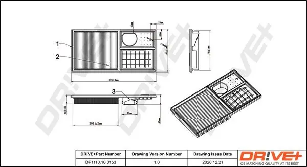 Luftfilter Dr!ve+ DP1110.10.0153