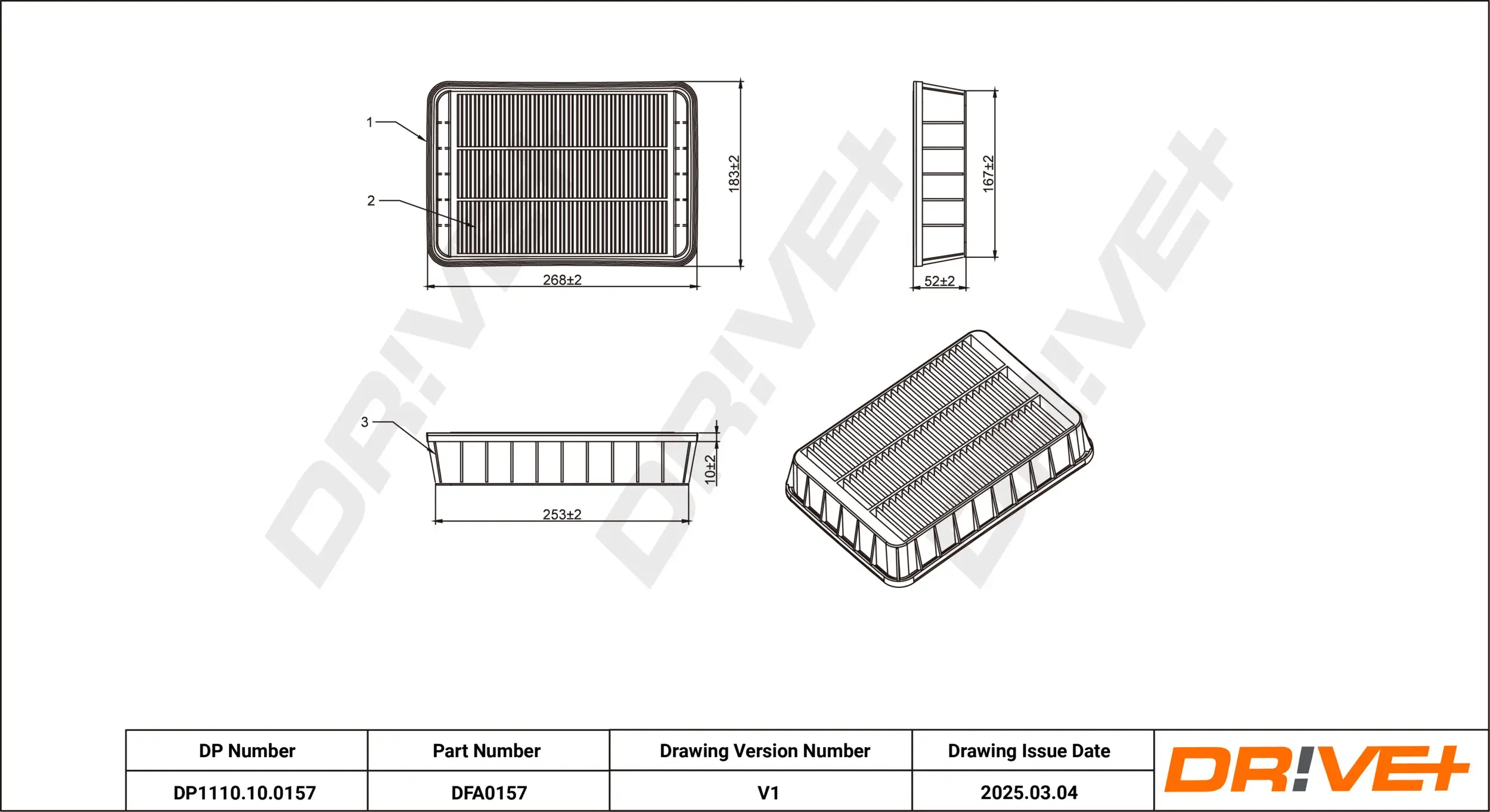 Luftfilter Dr!ve+ DP1110.10.0157