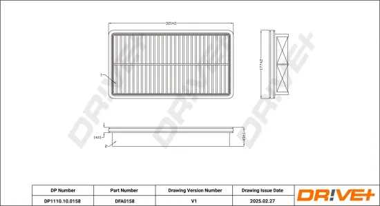 Luftfilter Dr!ve+ DP1110.10.0158 Bild Luftfilter Dr!ve+ DP1110.10.0158