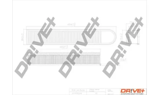 Luftfilter Dr!ve+ DP1110.10.0159 Bild Luftfilter Dr!ve+ DP1110.10.0159