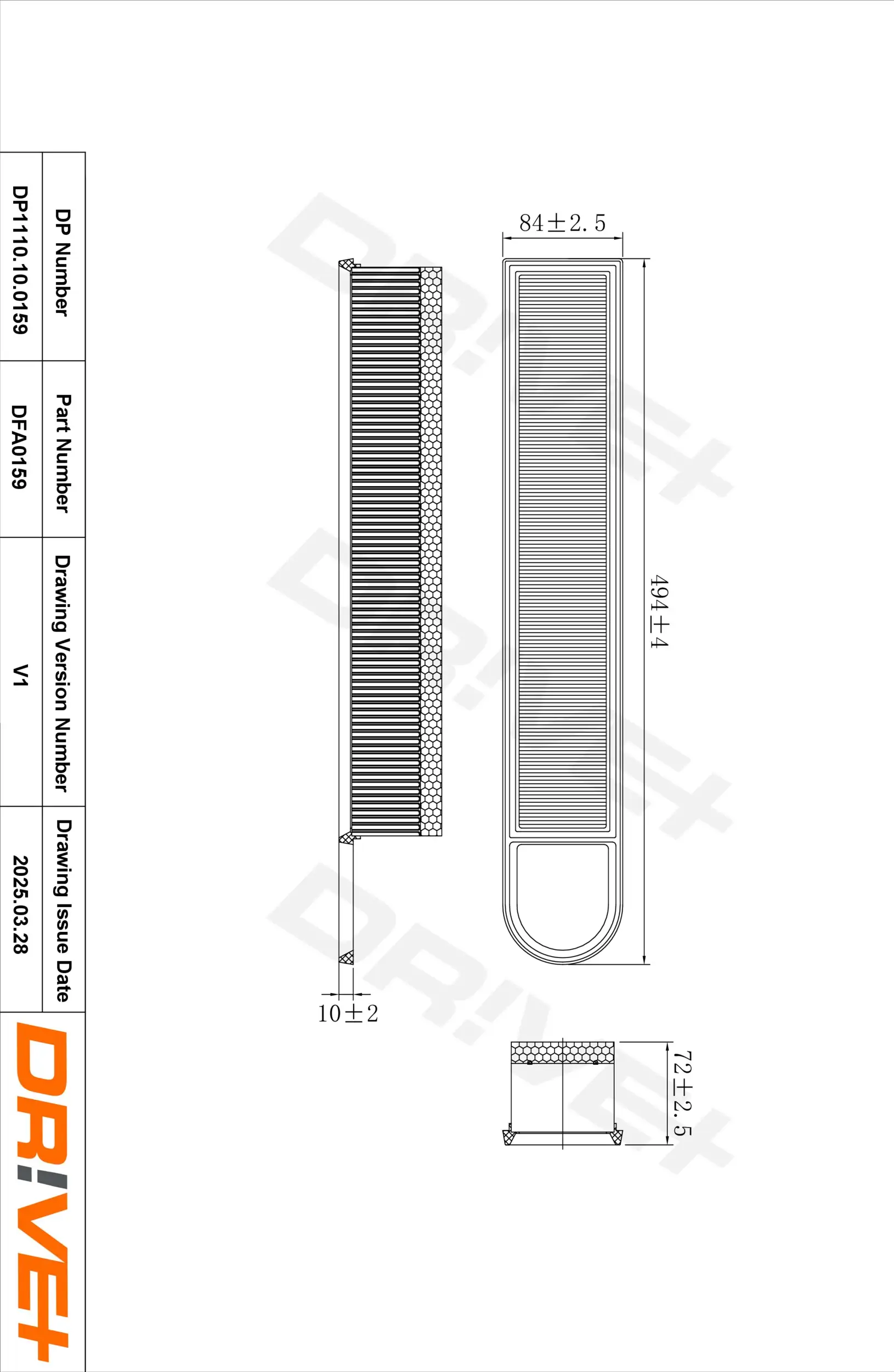 Luftfilter Dr!ve+ DP1110.10.0159
