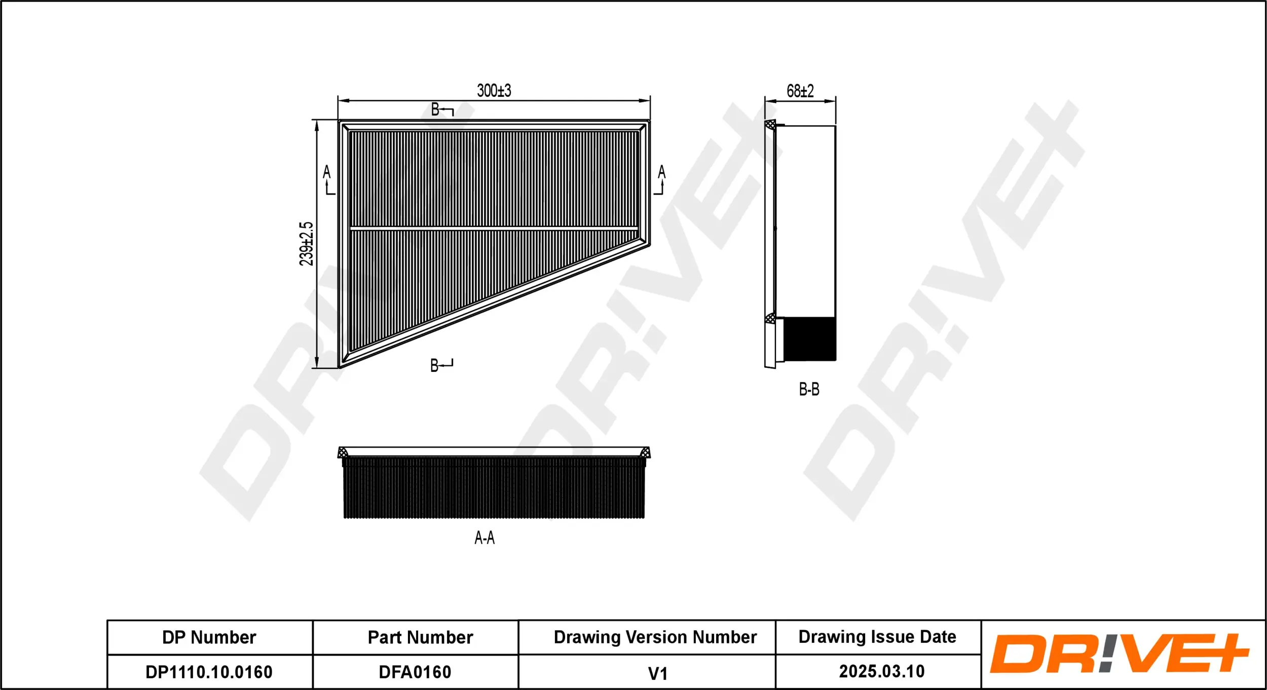 Luftfilter Dr!ve+ DP1110.10.0160
