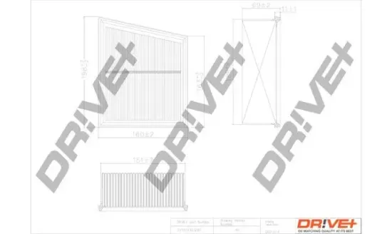 Luftfilter Dr!ve+ DP1110.10.0161 Bild Luftfilter Dr!ve+ DP1110.10.0161