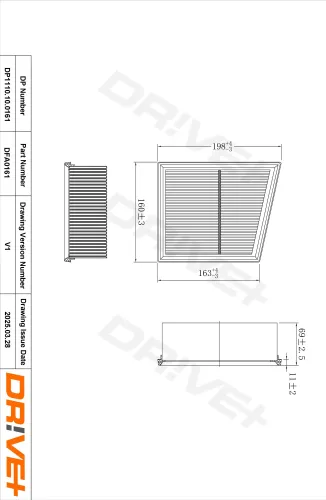 Luftfilter Dr!ve+ DP1110.10.0161 Bild Luftfilter Dr!ve+ DP1110.10.0161