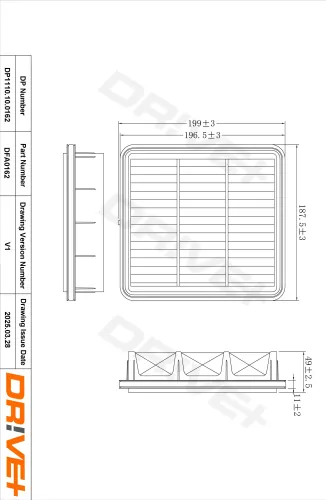 Luftfilter Dr!ve+ DP1110.10.0162 Bild Luftfilter Dr!ve+ DP1110.10.0162