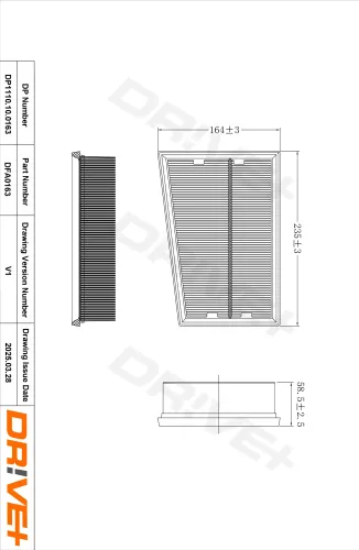Luftfilter Dr!ve+ DP1110.10.0163 Bild Luftfilter Dr!ve+ DP1110.10.0163