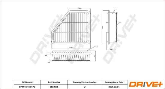 Luftfilter Dr!ve+ DP1110.10.0175 Bild Luftfilter Dr!ve+ DP1110.10.0175