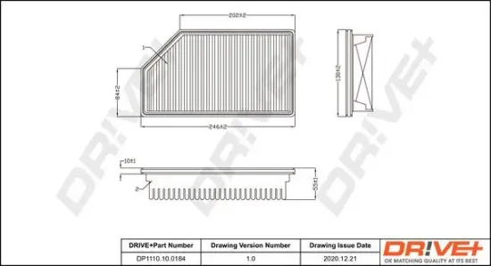 Luftfilter Dr!ve+ DP1110.10.0184 Bild Luftfilter Dr!ve+ DP1110.10.0184
