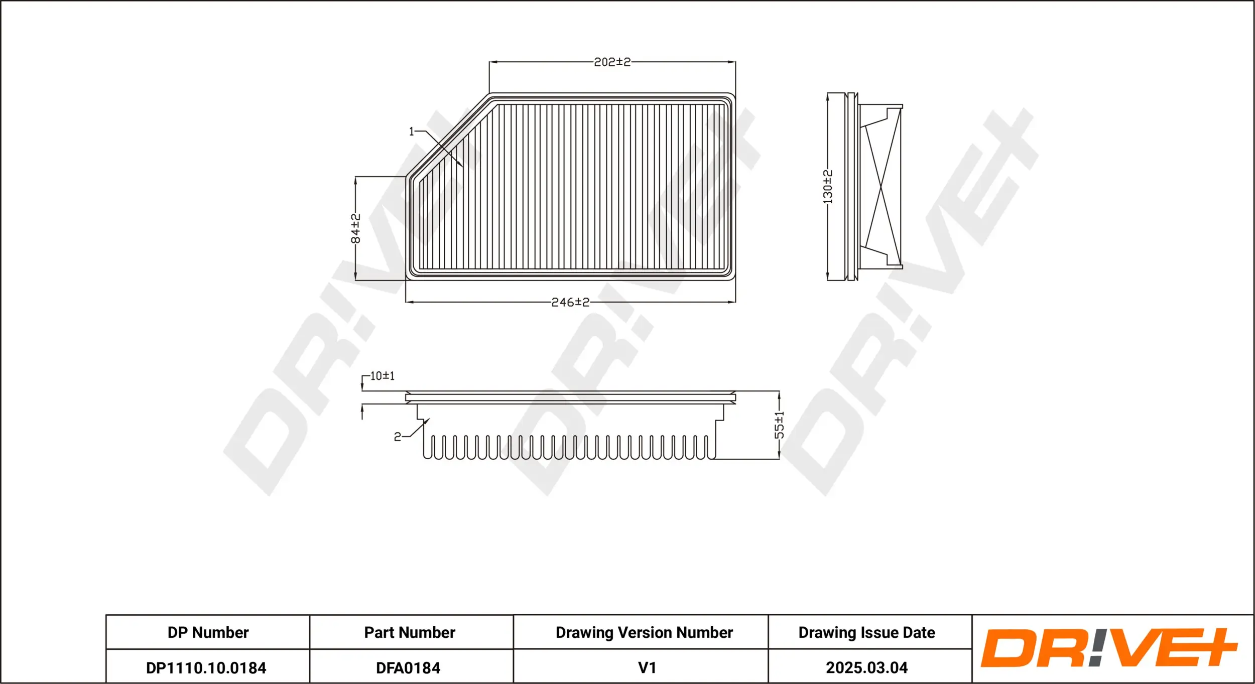 Luftfilter Dr!ve+ DP1110.10.0184