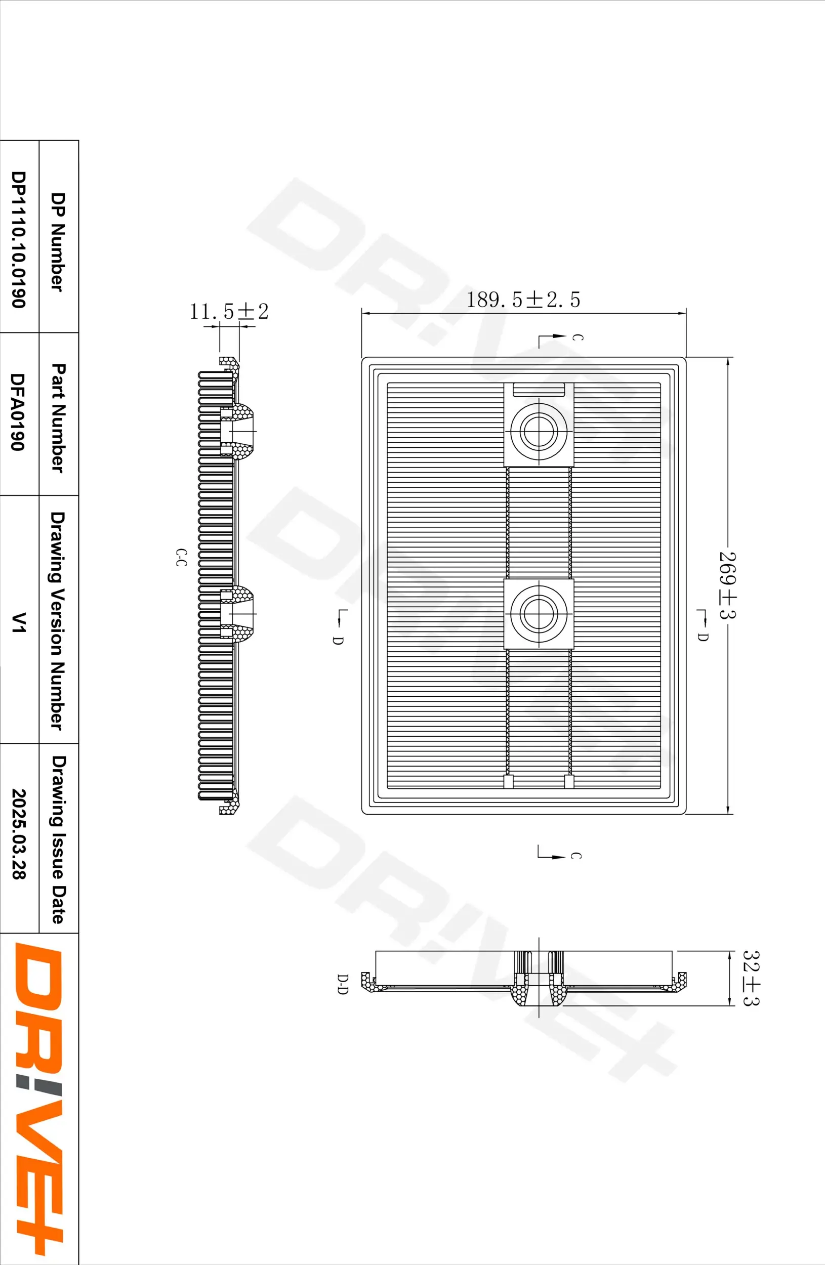 Luftfilter Dr!ve+ DP1110.10.0190