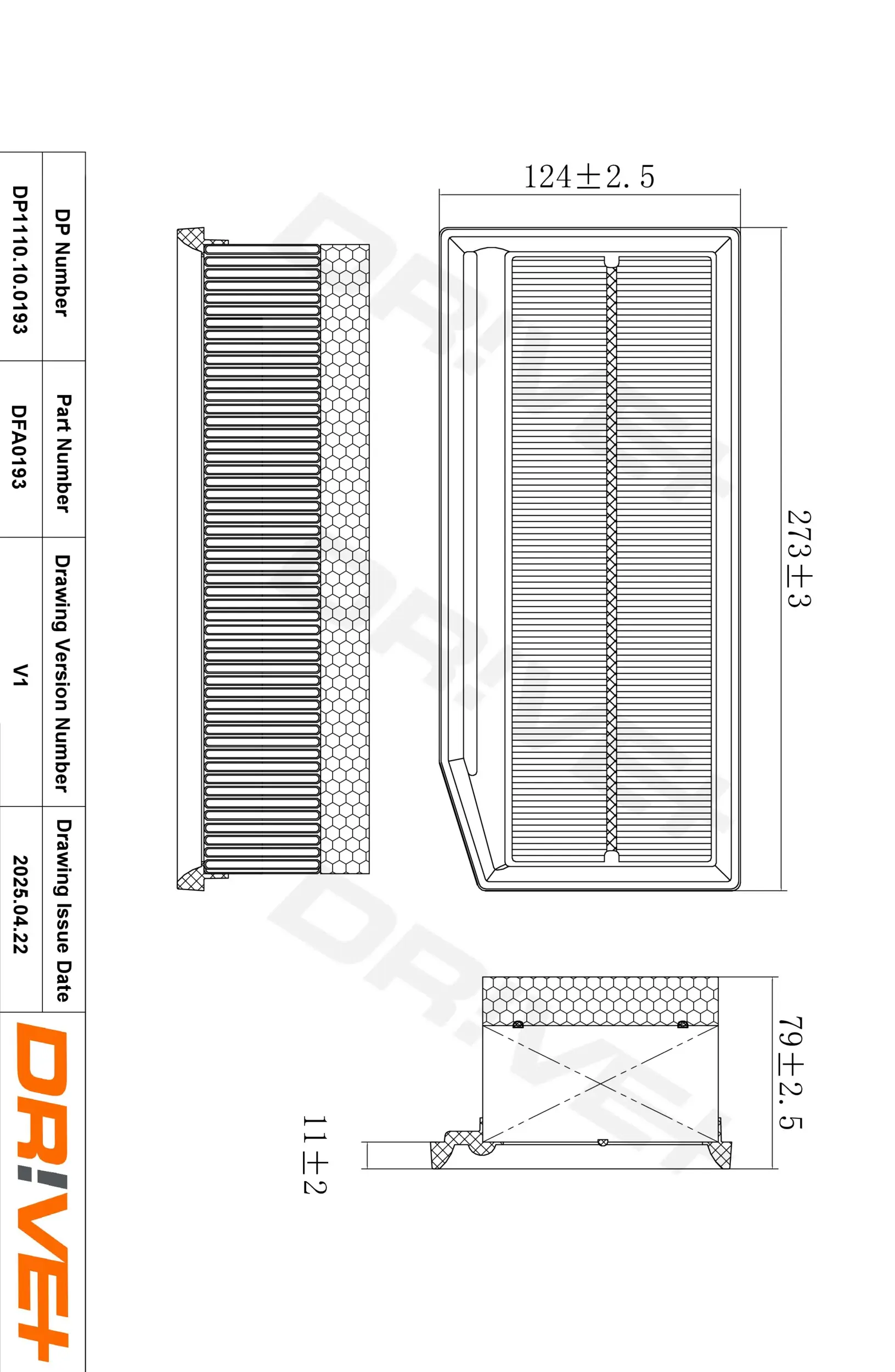 Luftfilter Dr!ve+ DP1110.10.0193