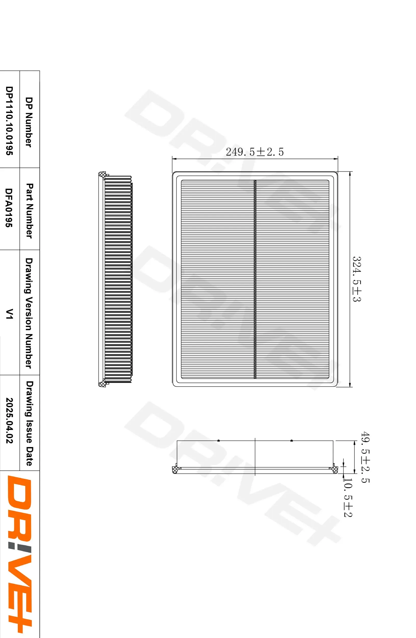 Luftfilter Dr!ve+ DP1110.10.0195
