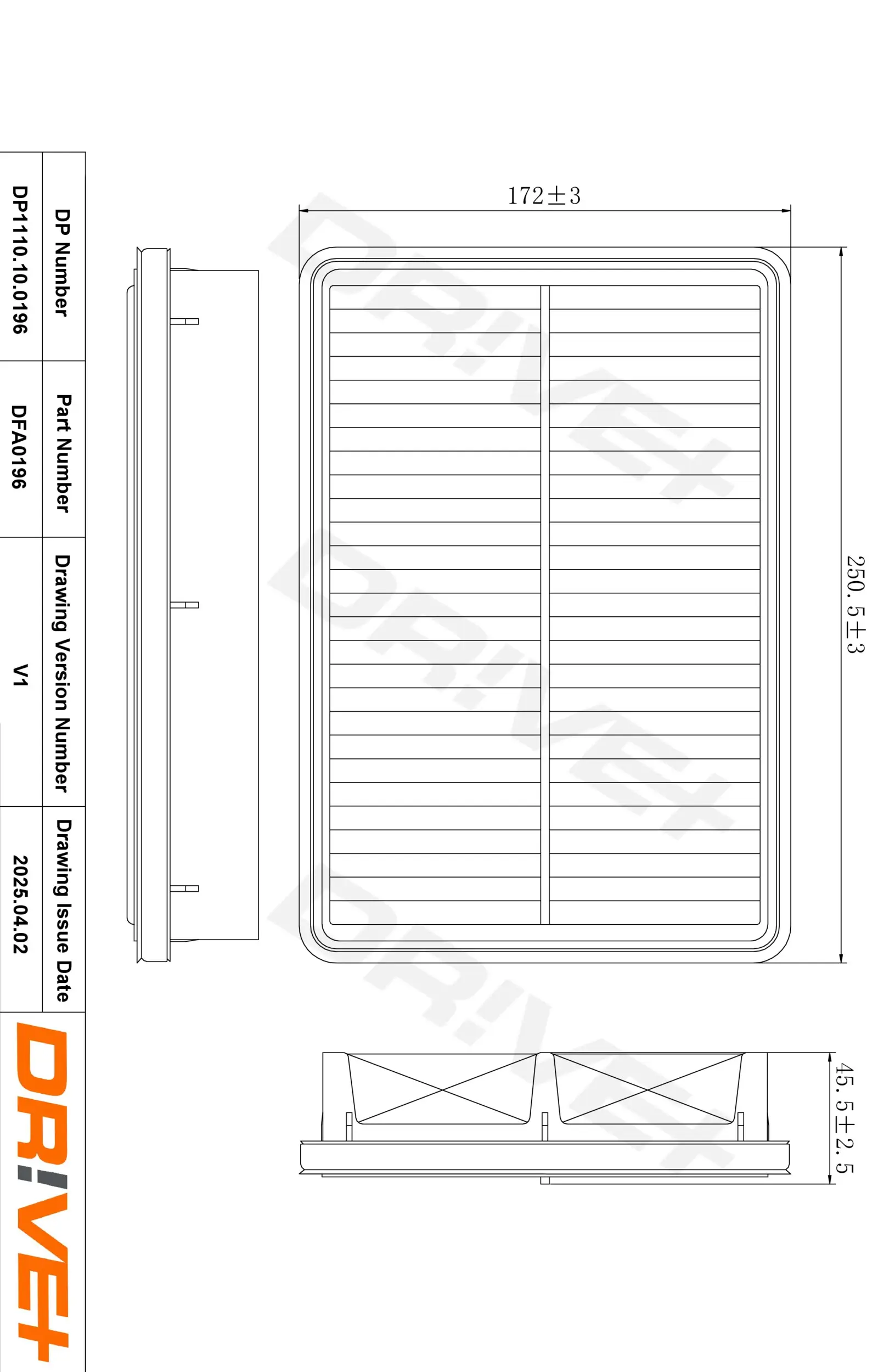Luftfilter Dr!ve+ DP1110.10.0196