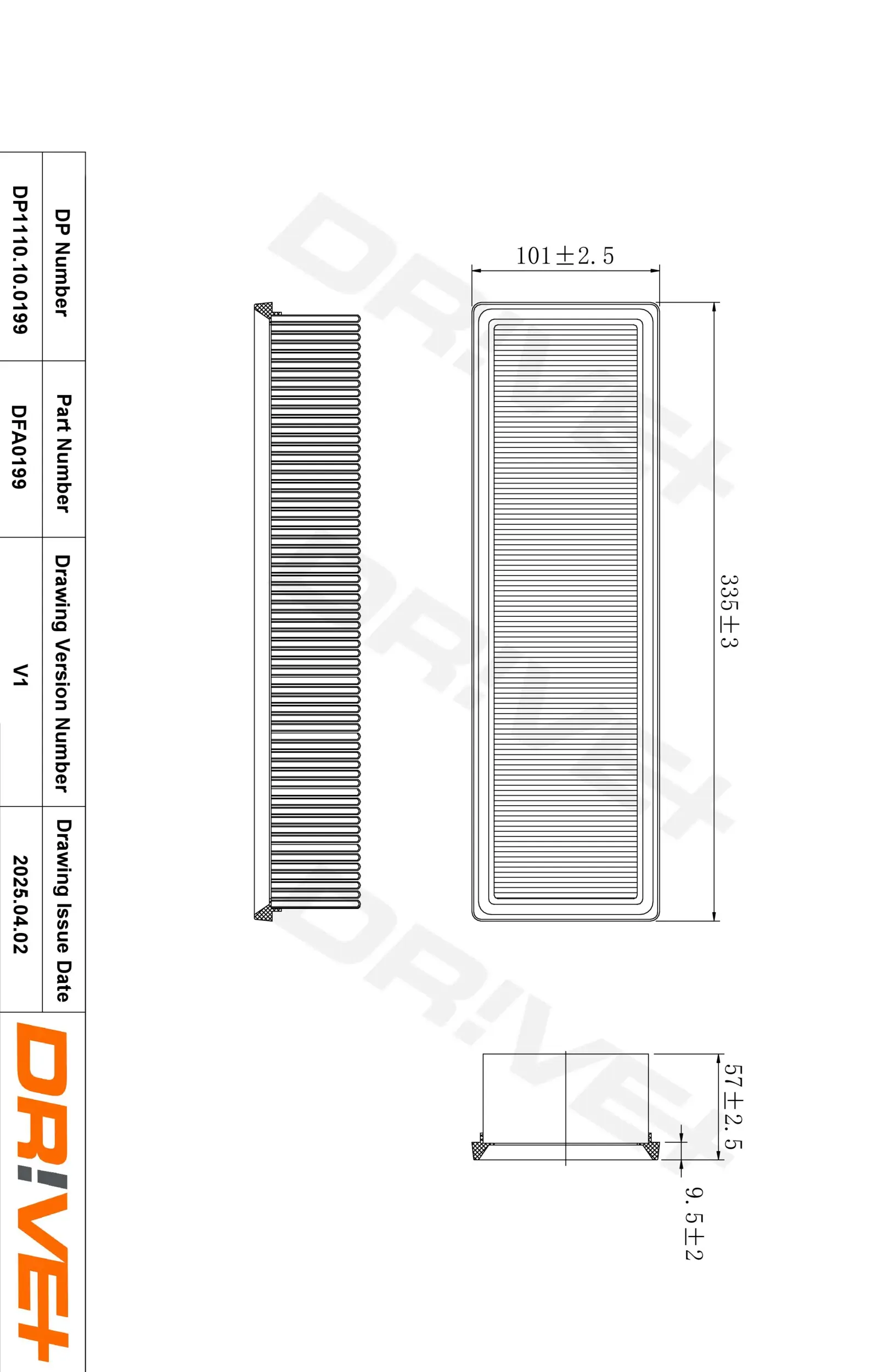 Luftfilter Dr!ve+ DP1110.10.0199
