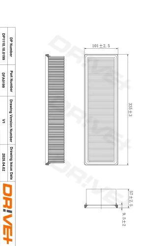 Luftfilter Dr!ve+ DP1110.10.0199 Bild Luftfilter Dr!ve+ DP1110.10.0199