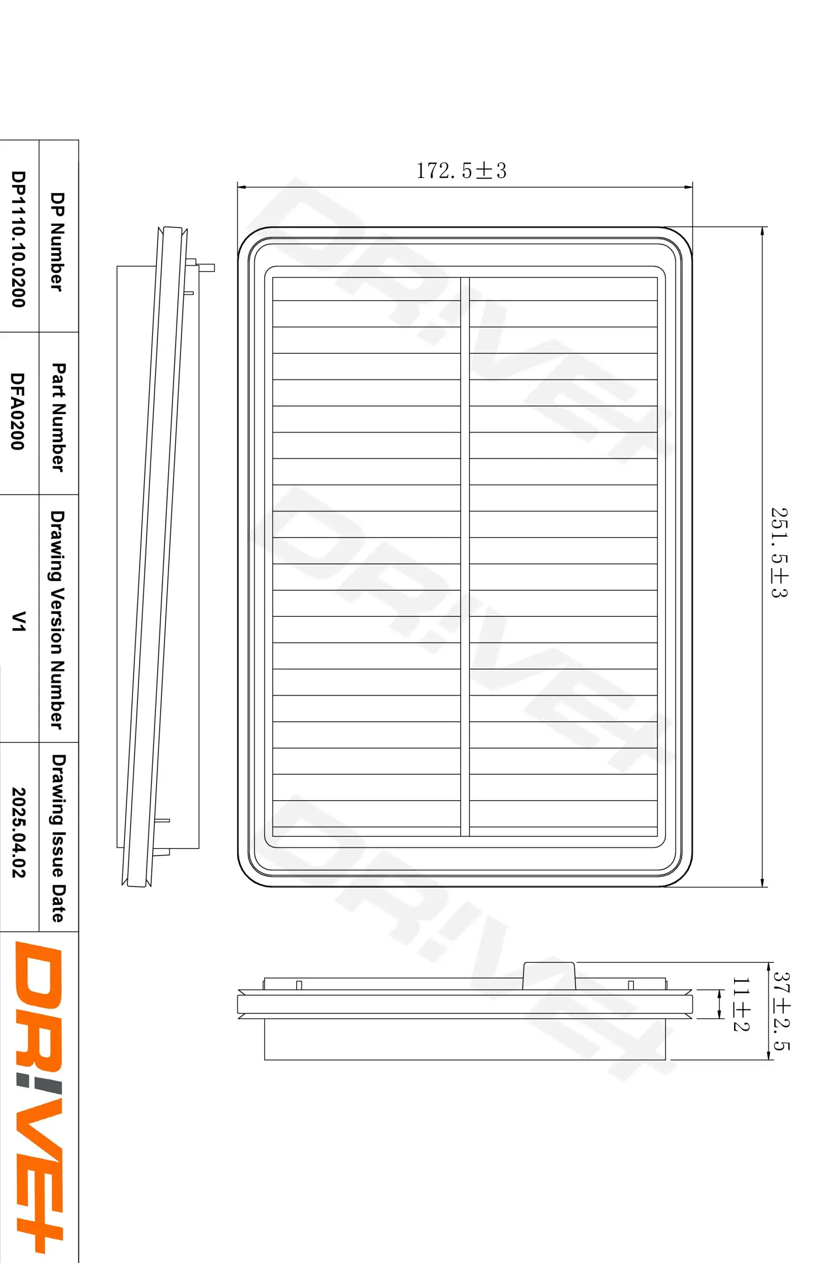 Luftfilter Dr!ve+ DP1110.10.0200