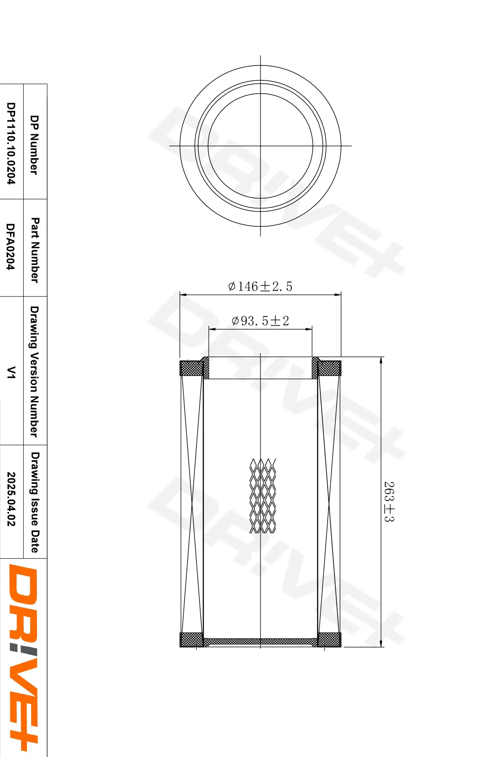Luftfilter Dr!ve+ DP1110.10.0204