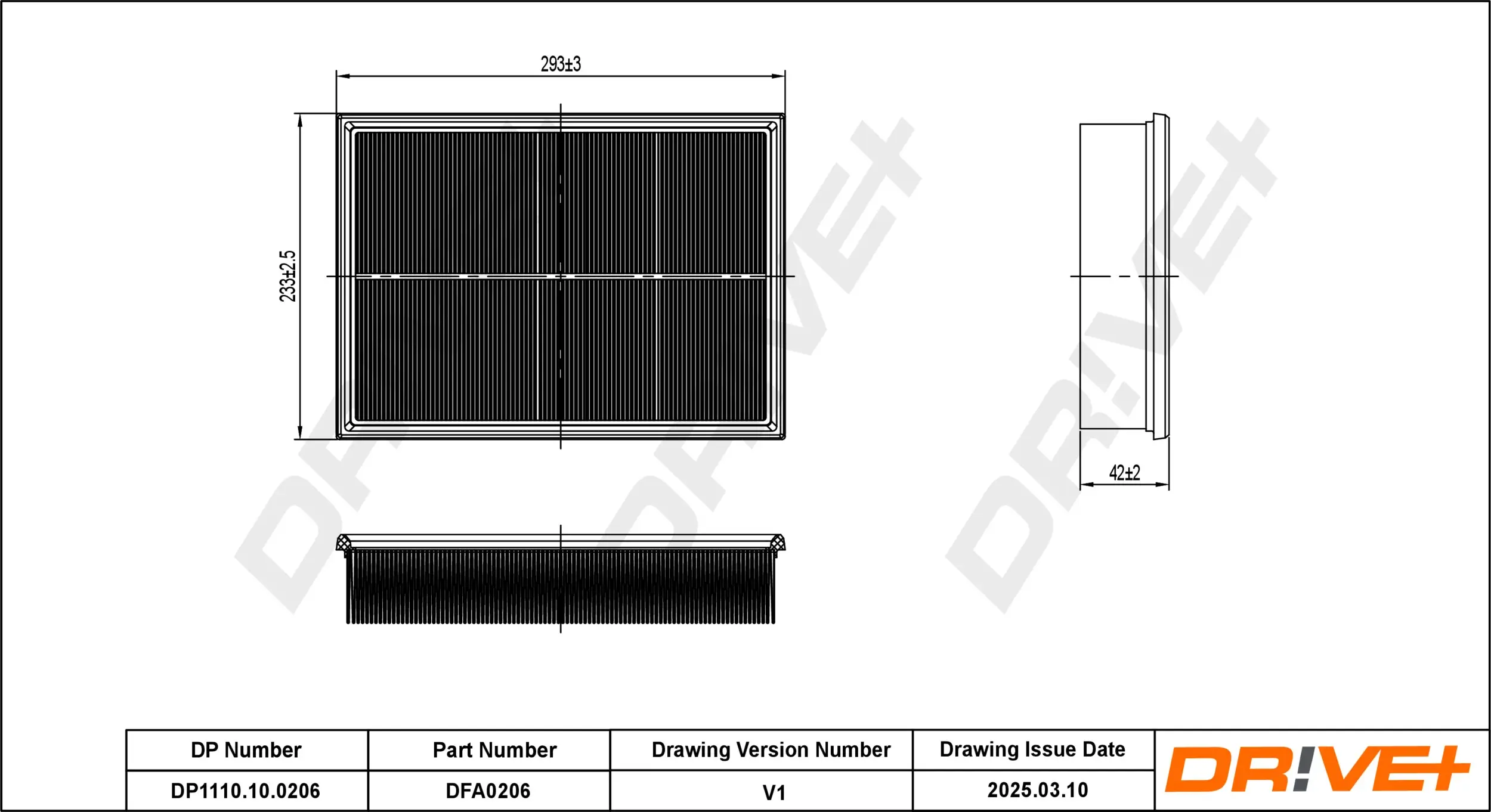 Luftfilter Dr!ve+ DP1110.10.0206