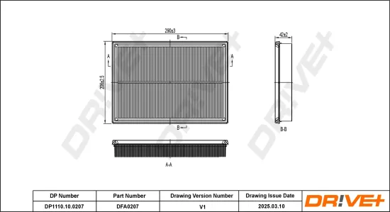 Luftfilter Dr!ve+ DP1110.10.0207 Bild Luftfilter Dr!ve+ DP1110.10.0207