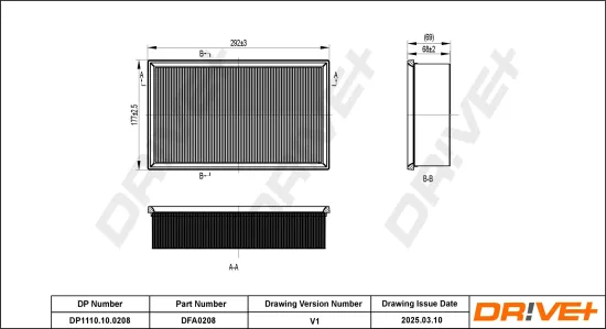 Luftfilter Dr!ve+ DP1110.10.0208 Bild Luftfilter Dr!ve+ DP1110.10.0208