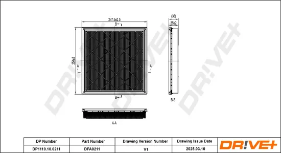 Luftfilter Dr!ve+ DP1110.10.0211 Bild Luftfilter Dr!ve+ DP1110.10.0211