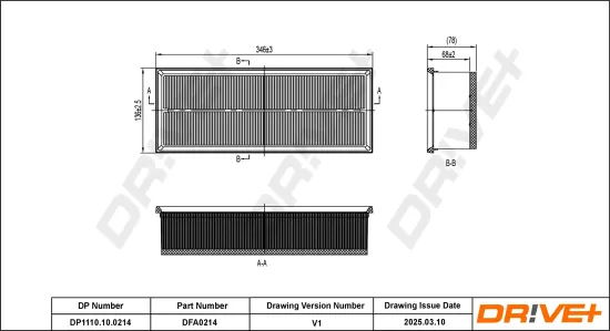 Luftfilter Dr!ve+ DP1110.10.0214 Bild Luftfilter Dr!ve+ DP1110.10.0214