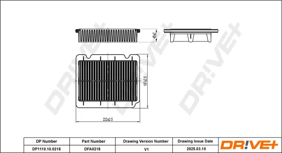 Luftfilter Dr!ve+ DP1110.10.0218 Bild Luftfilter Dr!ve+ DP1110.10.0218