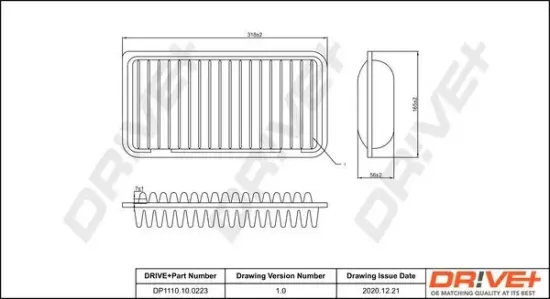 Luftfilter Dr!ve+ DP1110.10.0223 Bild Luftfilter Dr!ve+ DP1110.10.0223