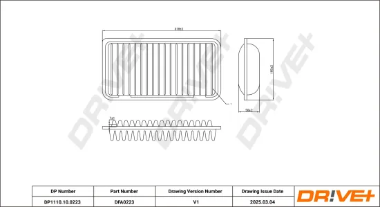 Luftfilter Dr!ve+ DP1110.10.0223 Bild Luftfilter Dr!ve+ DP1110.10.0223