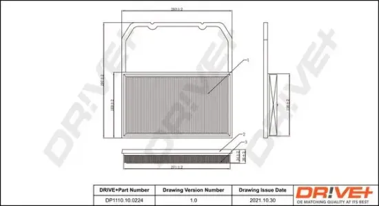 Luftfilter Dr!ve+ DP1110.10.0224 Bild Luftfilter Dr!ve+ DP1110.10.0224