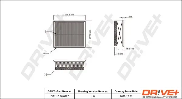 Luftfilter Dr!ve+ DP1110.10.0227