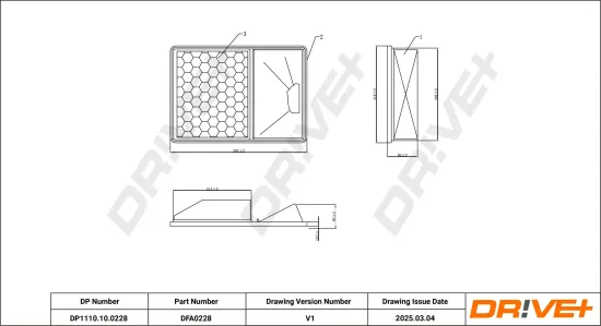 Luftfilter Dr!ve+ DP1110.10.0228 Bild Luftfilter Dr!ve+ DP1110.10.0228