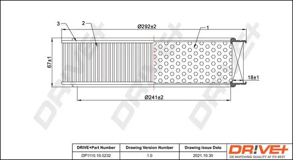 Luftfilter Dr!ve+ DP1110.10.0232