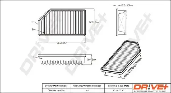 Luftfilter Dr!ve+ DP1110.10.0234 Bild Luftfilter Dr!ve+ DP1110.10.0234