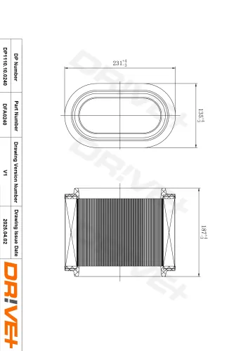 Luftfilter Dr!ve+ DP1110.10.0240 Bild Luftfilter Dr!ve+ DP1110.10.0240