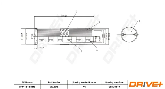 Luftfilter DR!VE+ DP1110.10.0245 Bild Luftfilter DR!VE+ DP1110.10.0245