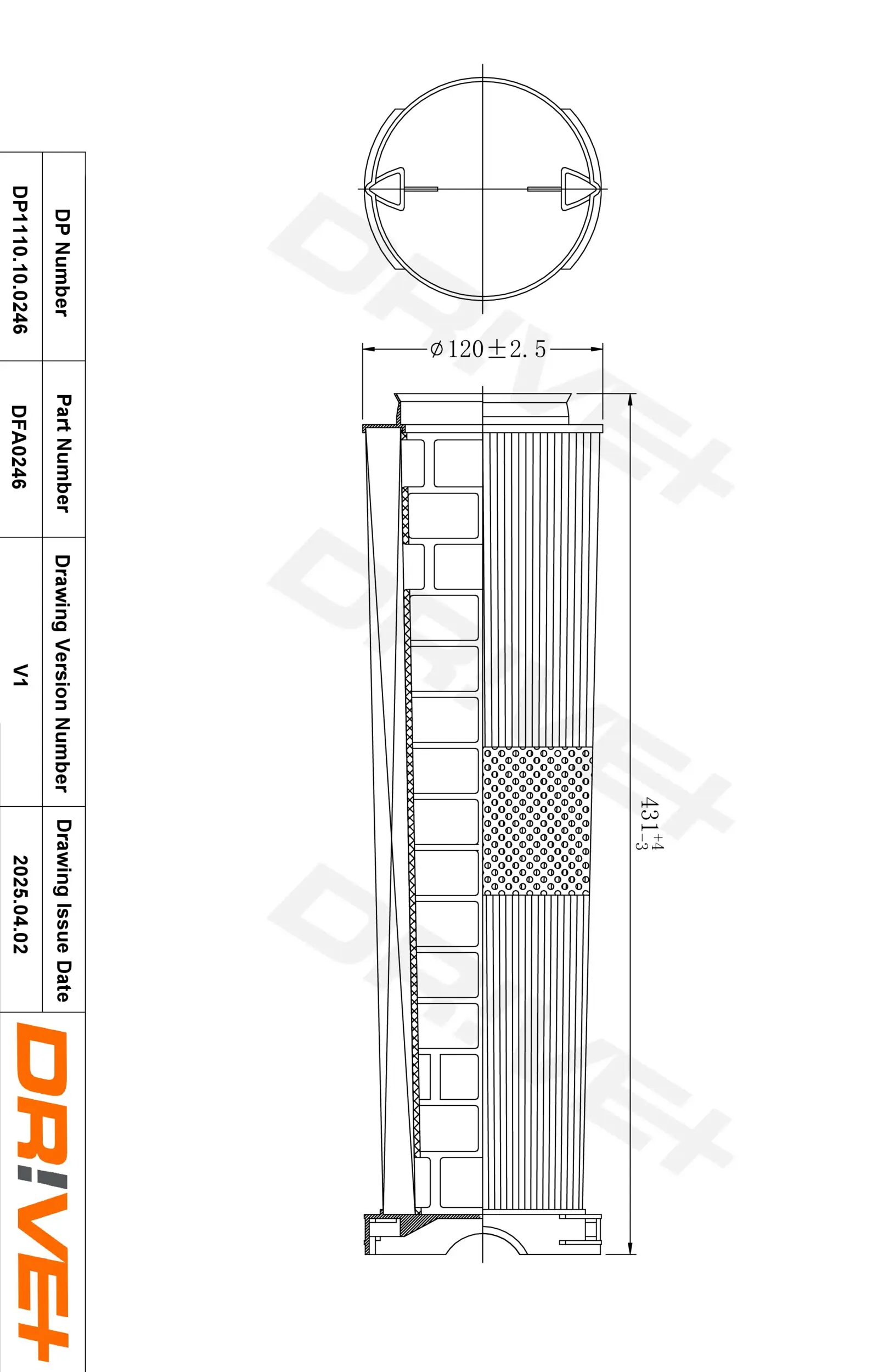 Luftfilter Dr!ve+ DP1110.10.0246
