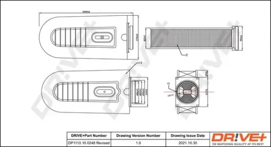 Luftfilter Dr!ve+ DP1110.10.0248 Bild Luftfilter Dr!ve+ DP1110.10.0248