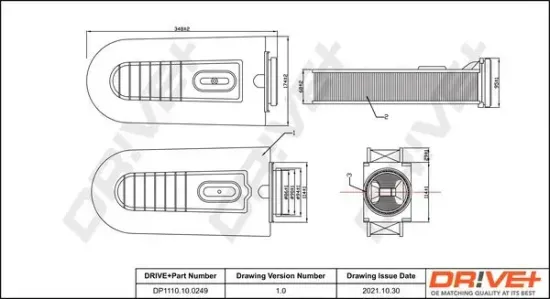 Luftfilter Dr!ve+ DP1110.10.0249 Bild Luftfilter Dr!ve+ DP1110.10.0249