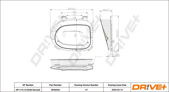 Luftfilter Dr!ve+ DP1110.10.0256 Bild Luftfilter Dr!ve+ DP1110.10.0256