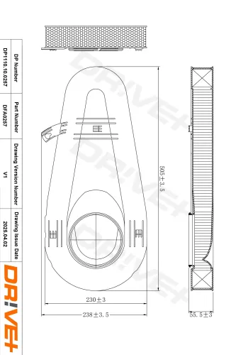 Luftfilter Dr!ve+ DP1110.10.0257 Bild Luftfilter Dr!ve+ DP1110.10.0257