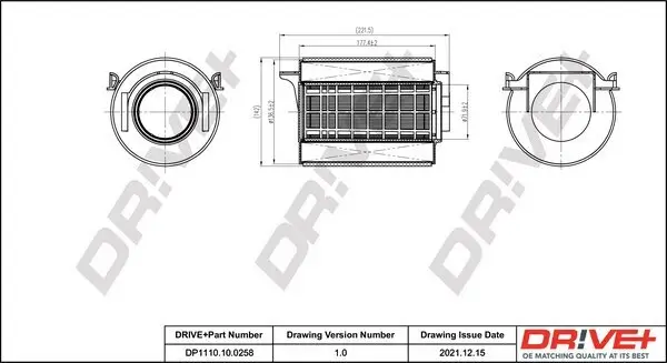 Luftfilter Dr!ve+ DP1110.10.0258